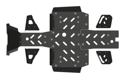 Комплект защиты днища комбинированная (алюминий/пластик) для CFORCE 600 ADVANCED EPS/600 OVERLAND EPS